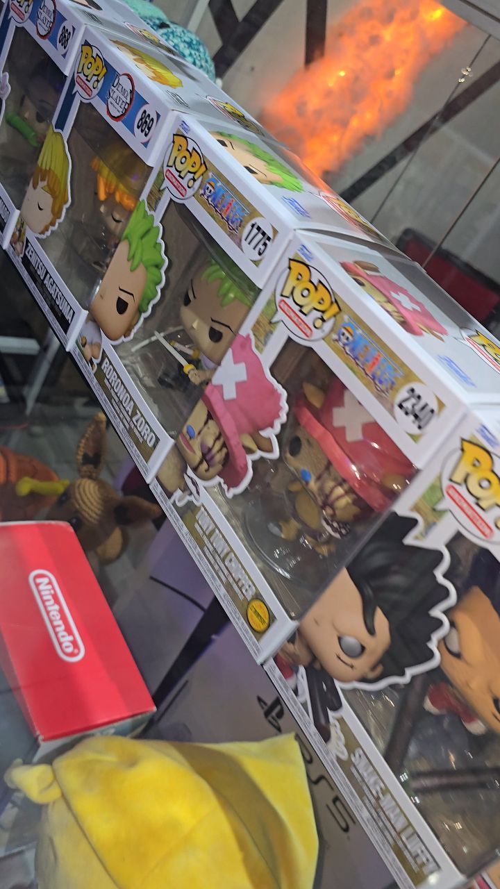 Shelves of Funko Pop figures in the Ravenz Realm store